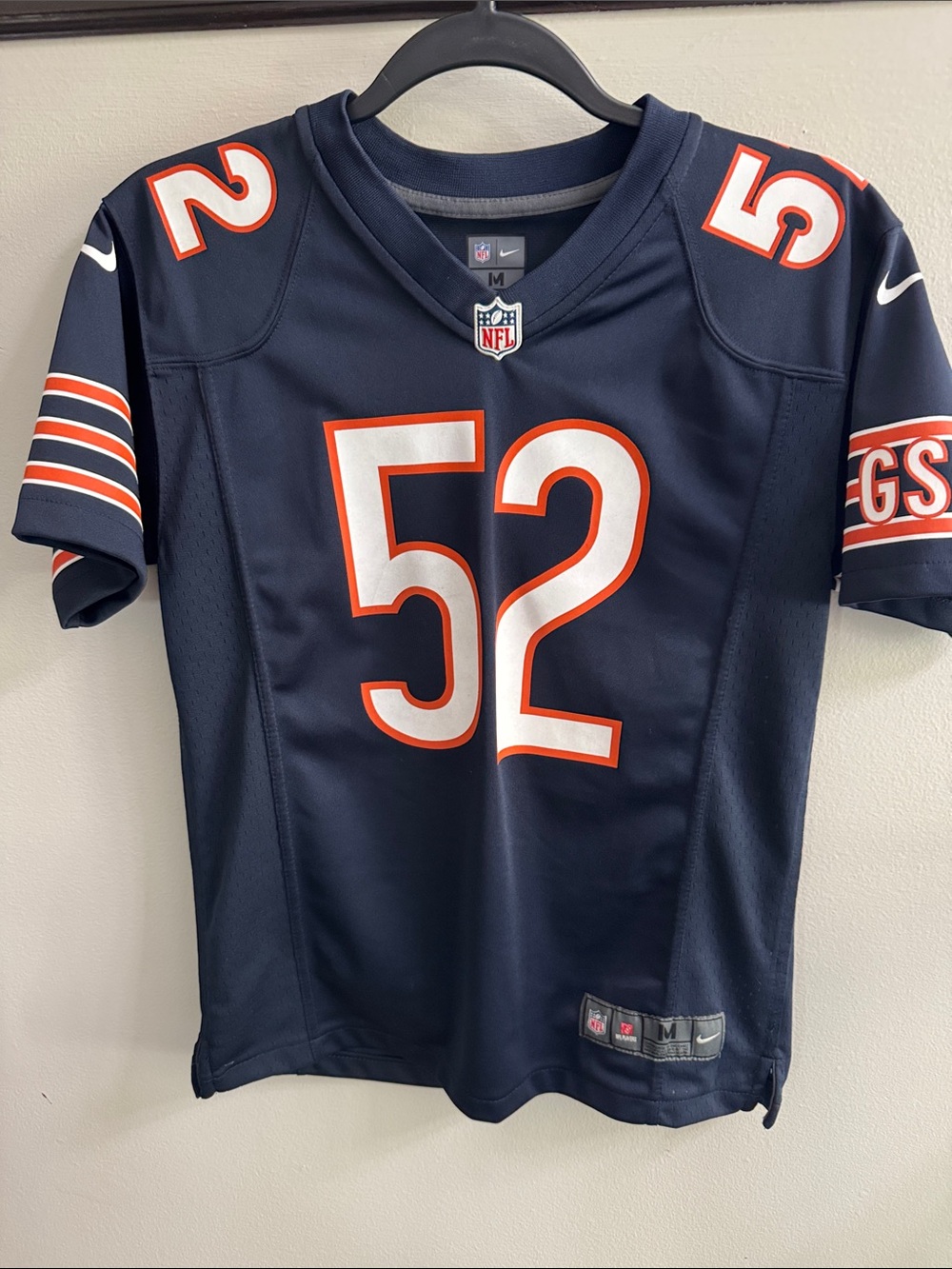 Nike Kids' Navy Chicago Bears #52 Mack Football Jersey